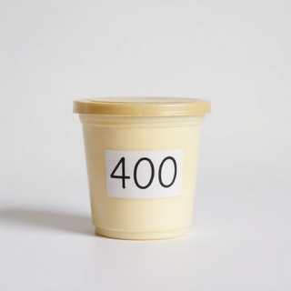Curd cup labeled 400 grams
