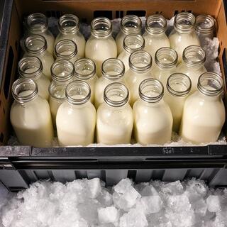 Ice-lined delivery crate