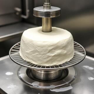 Paneer pressing under a small weight
