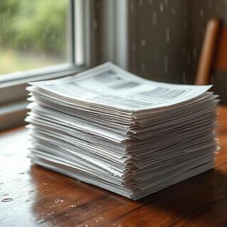 Sheets of rain across pasture