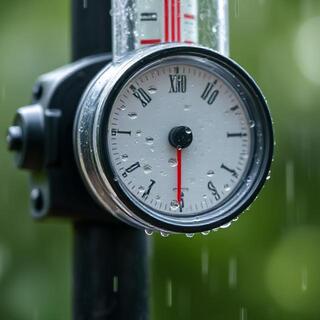 Rain gauge with fresh reading